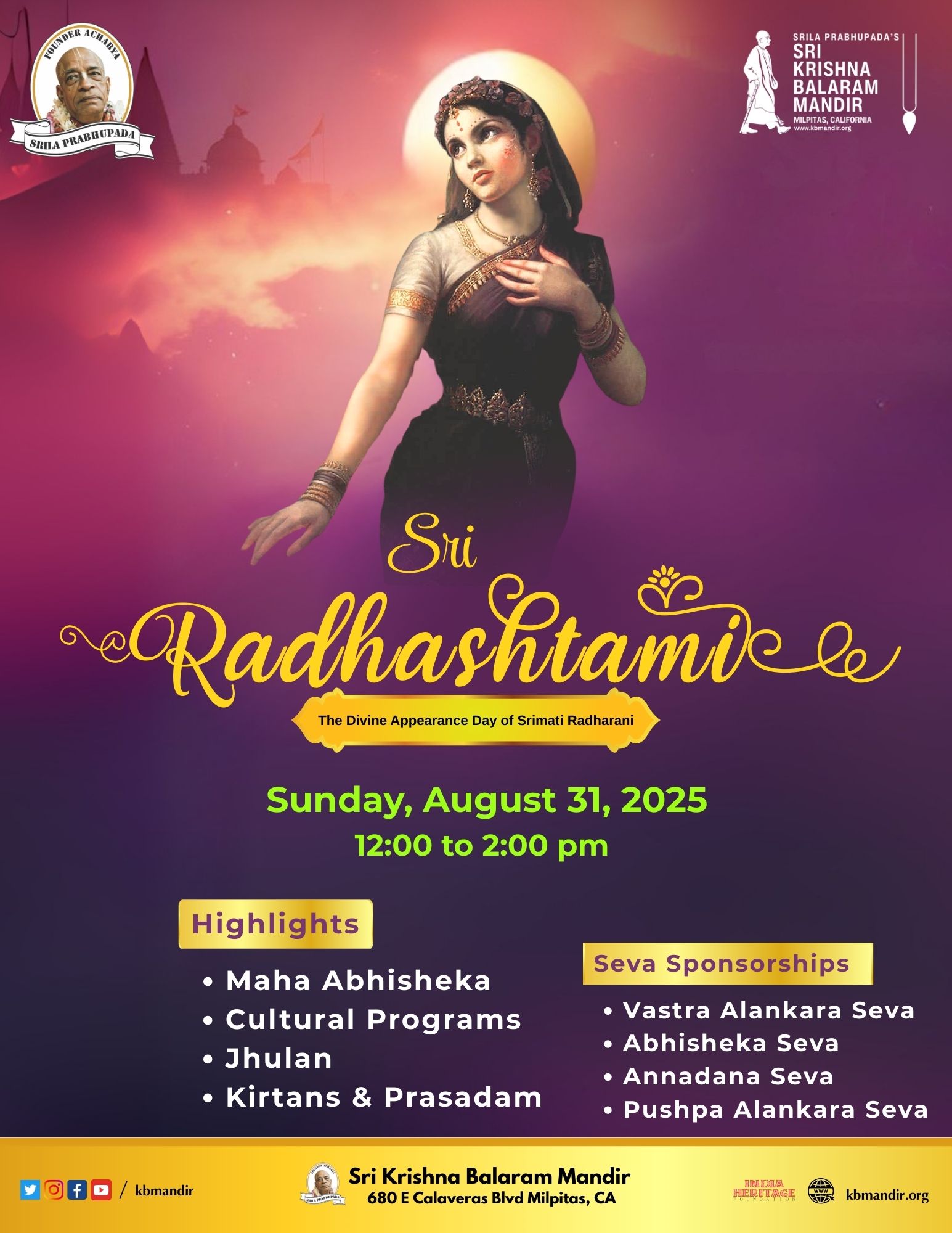 Radhashtami 2025